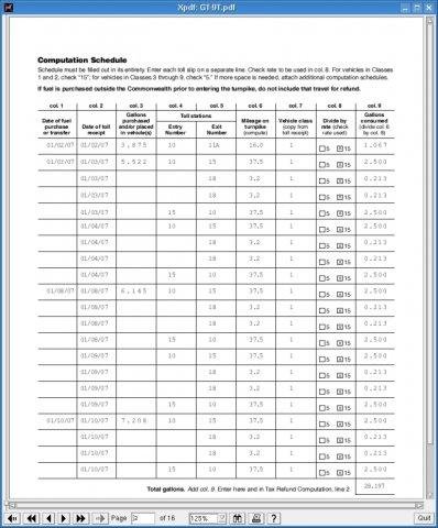 Download web tool or web app Massachusetts Turnpike Rebate