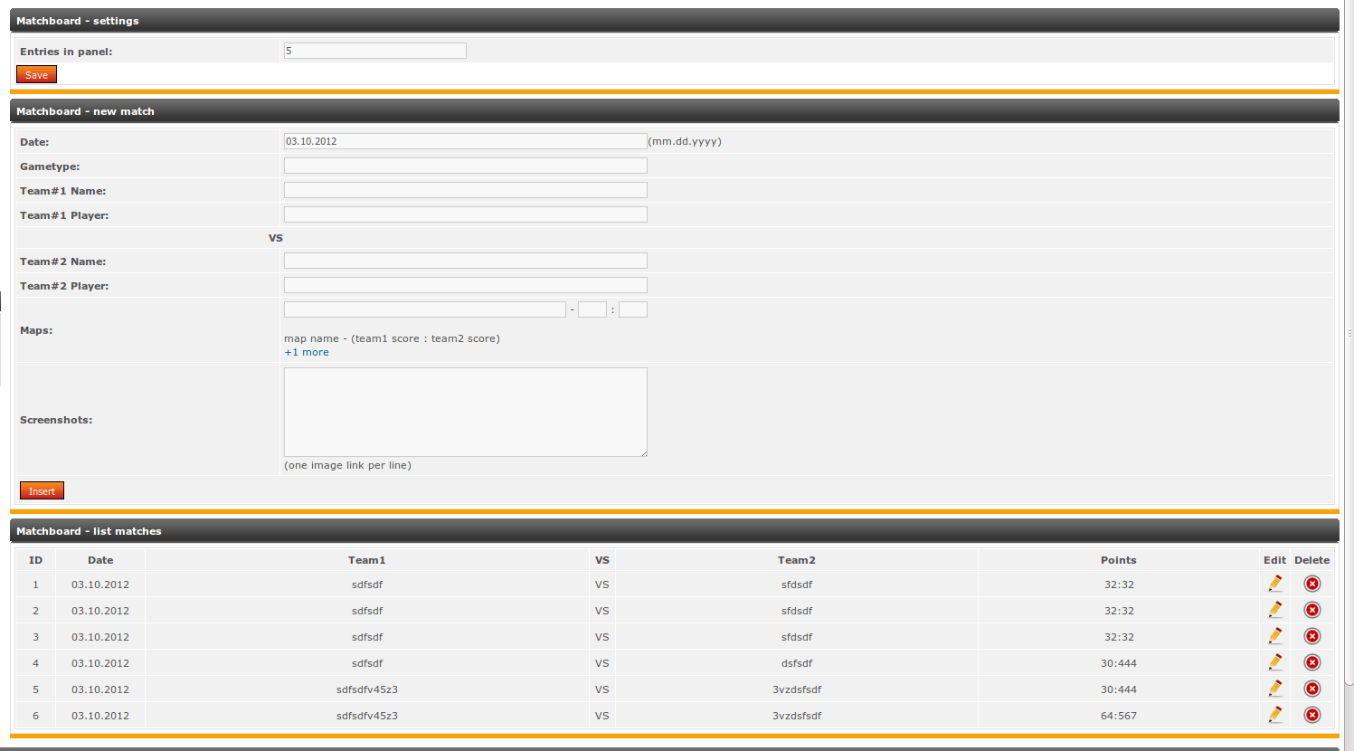 Download web tool or web app MatchBoard Plugin for PHP Fusion 7.x