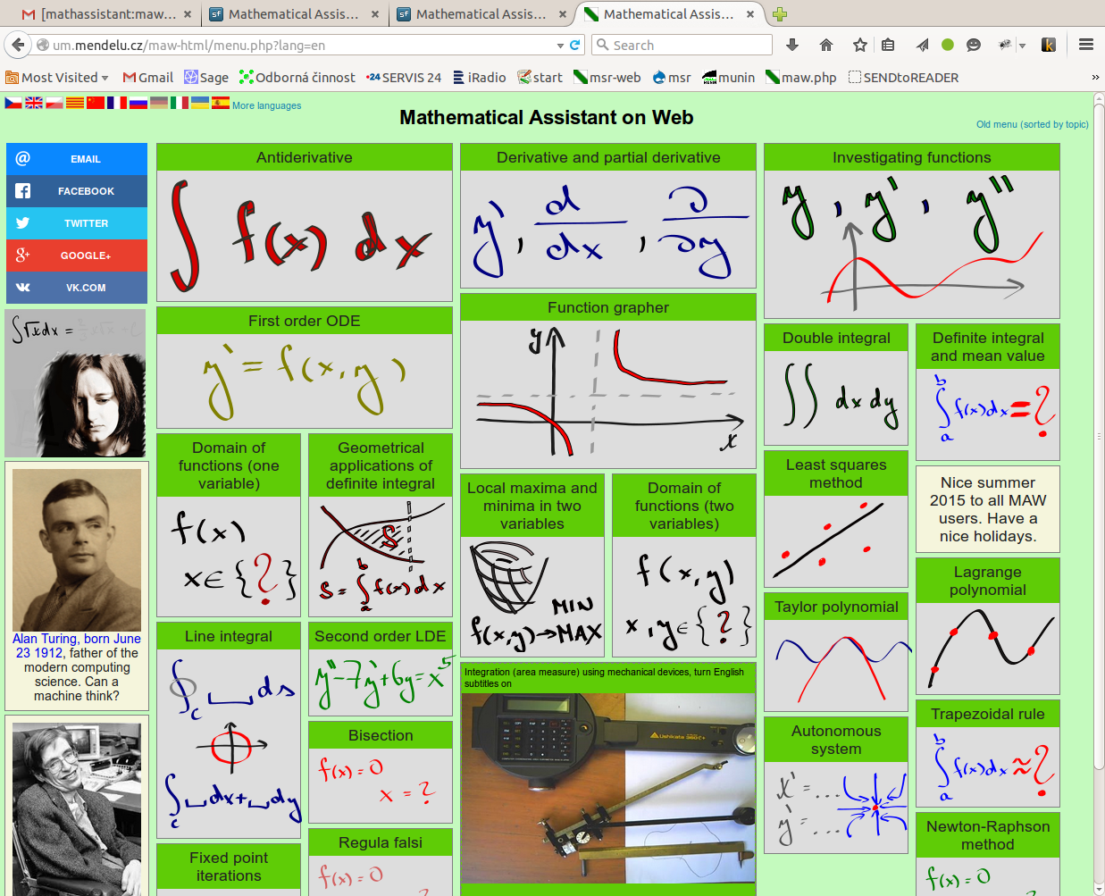 Download web tool or web app Mathematical Assistant on Web