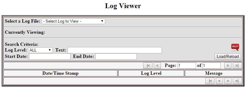 Download web tool or web app Maximo View Log