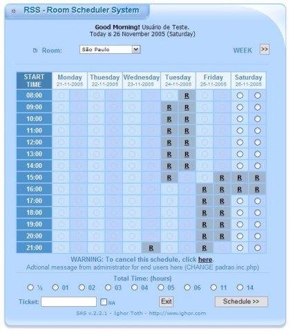 Download web tool or web app Meeting Room Scheduler System