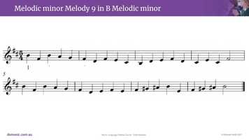 Free download Melodic minor Melody 9 in B melodic minor in Solfa video and edit with RedcoolMedia movie maker MovieStudio video editor online and AudioStudio audio editor onlin