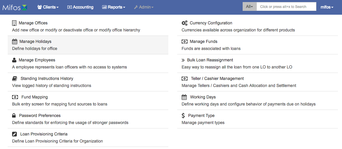 Download web tool or web app Mifos - Microfinance Open Source