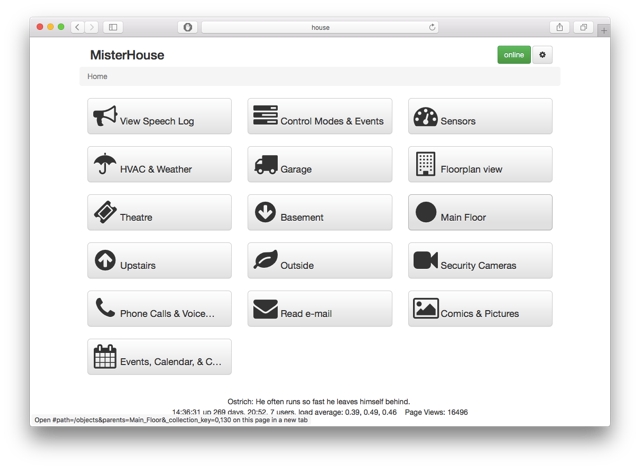 Download web tool or web app MisterHouse:   Home Automation with Perl