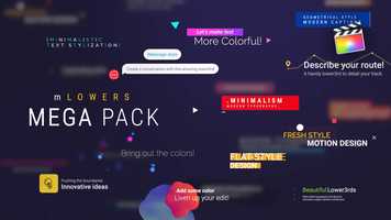 Free download mLowers Mega Pack Trailer video and edit with RedcoolMedia movie maker MovieStudio video editor online and AudioStudio audio editor onlin