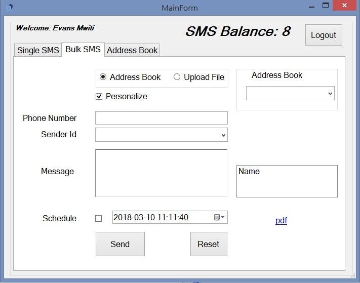 Download web tool or web app MoveSMS