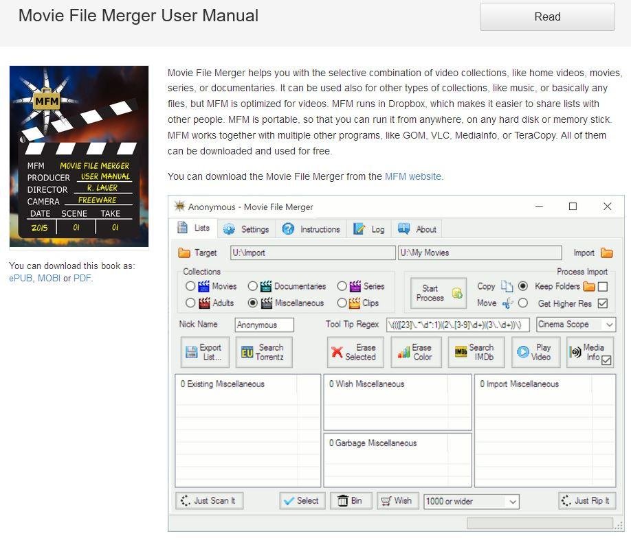 Download web tool or web app Movie-File-Merger-User-Manual