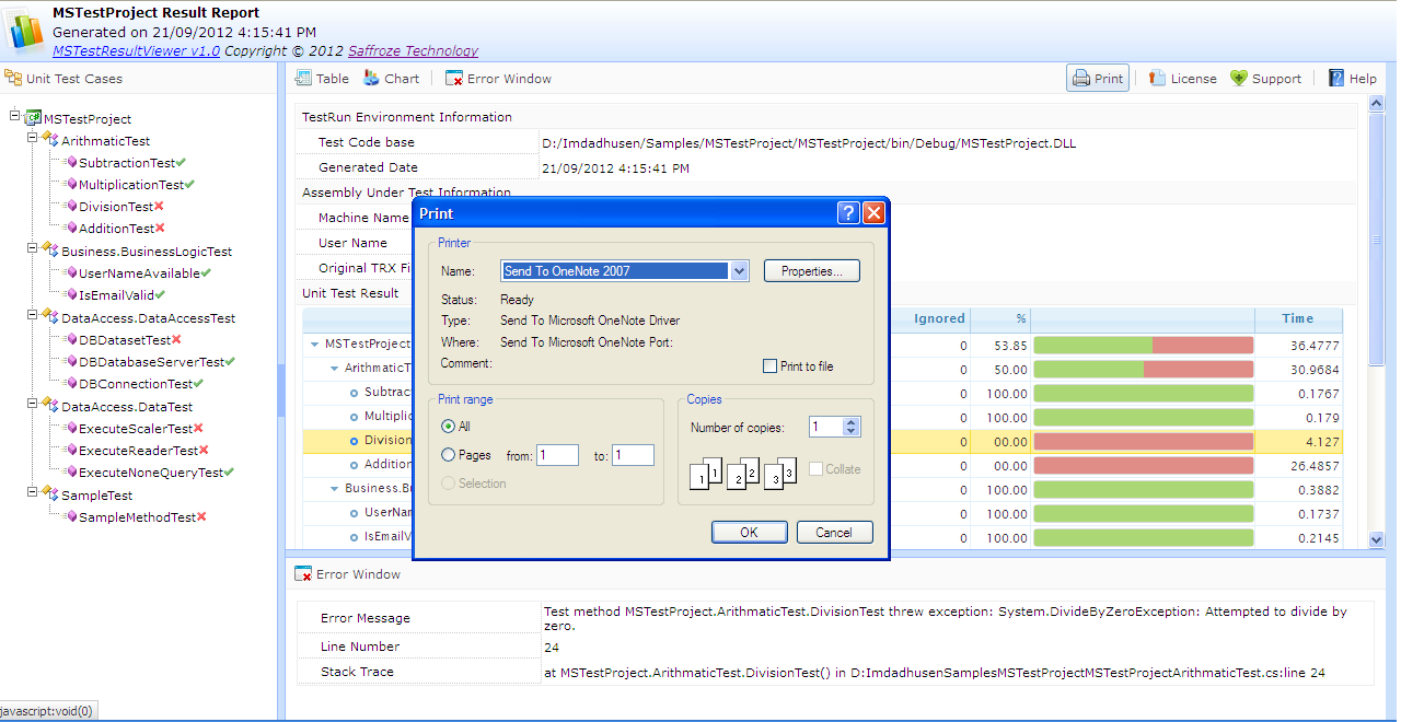 Download web tool or web app MSTest TRX to HTML Viewer