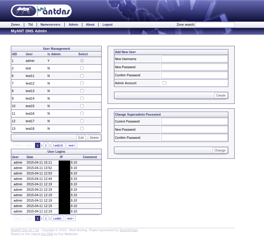 Download web tool or web app MyANT DNS