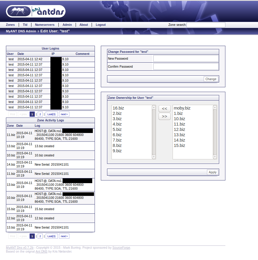 Download web tool or web app MyANT DNS