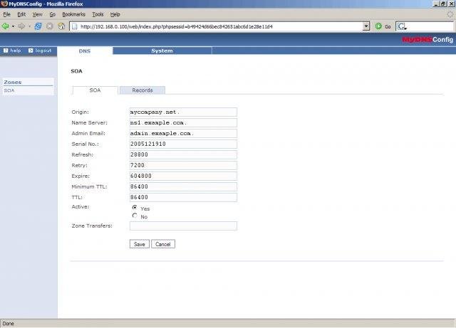 Download web tool or web app MyDNSConfig