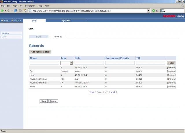 Download web tool or web app MyDNSConfig