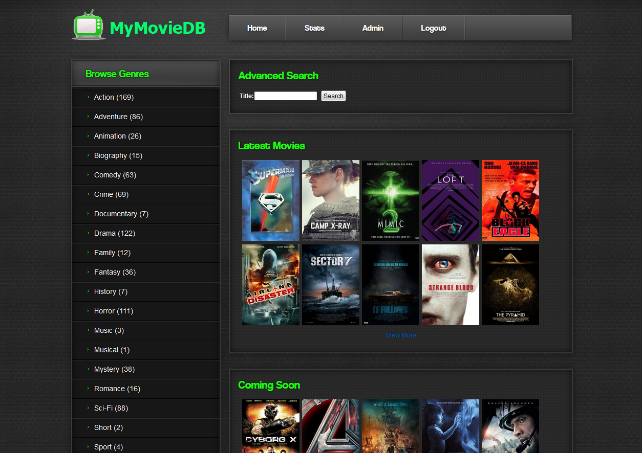 Download web tool or web app MyMovieBank