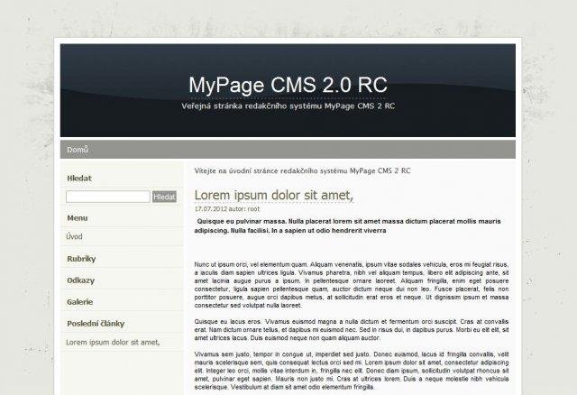 Download web tool or web app MyPage CMS