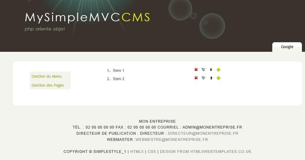 Download web tool or web app MySimpleMVCCMS