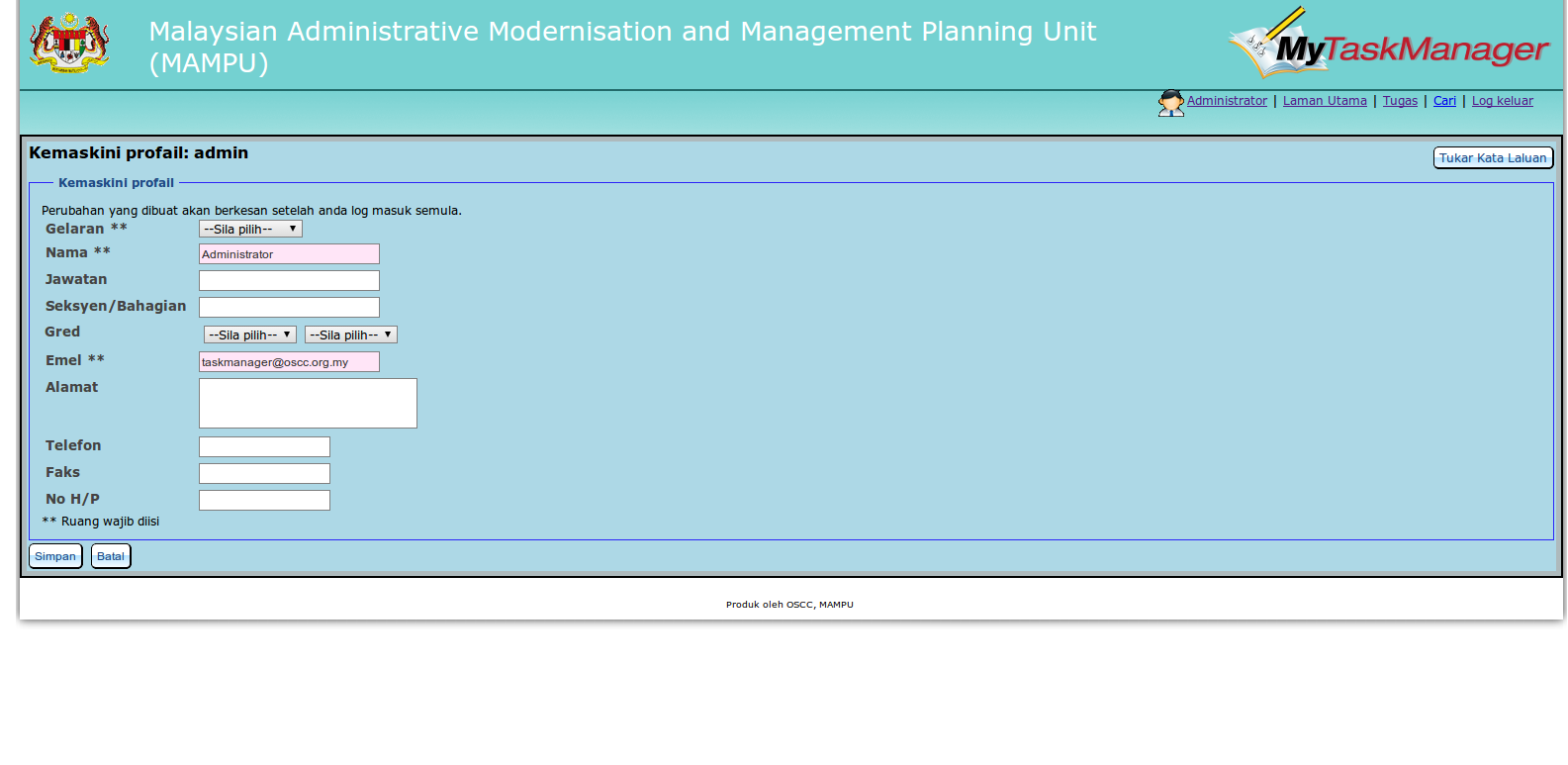 Download web tool or web app MyTaskManager