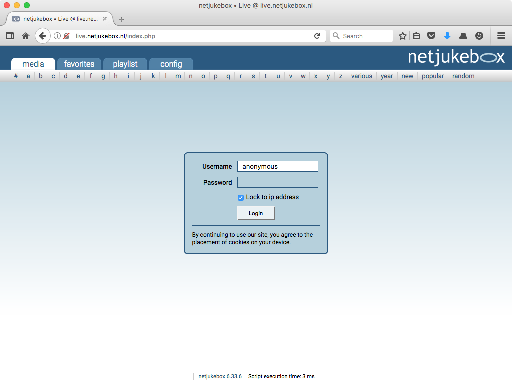 Download web tool or web app netjukebox - the flexible media share