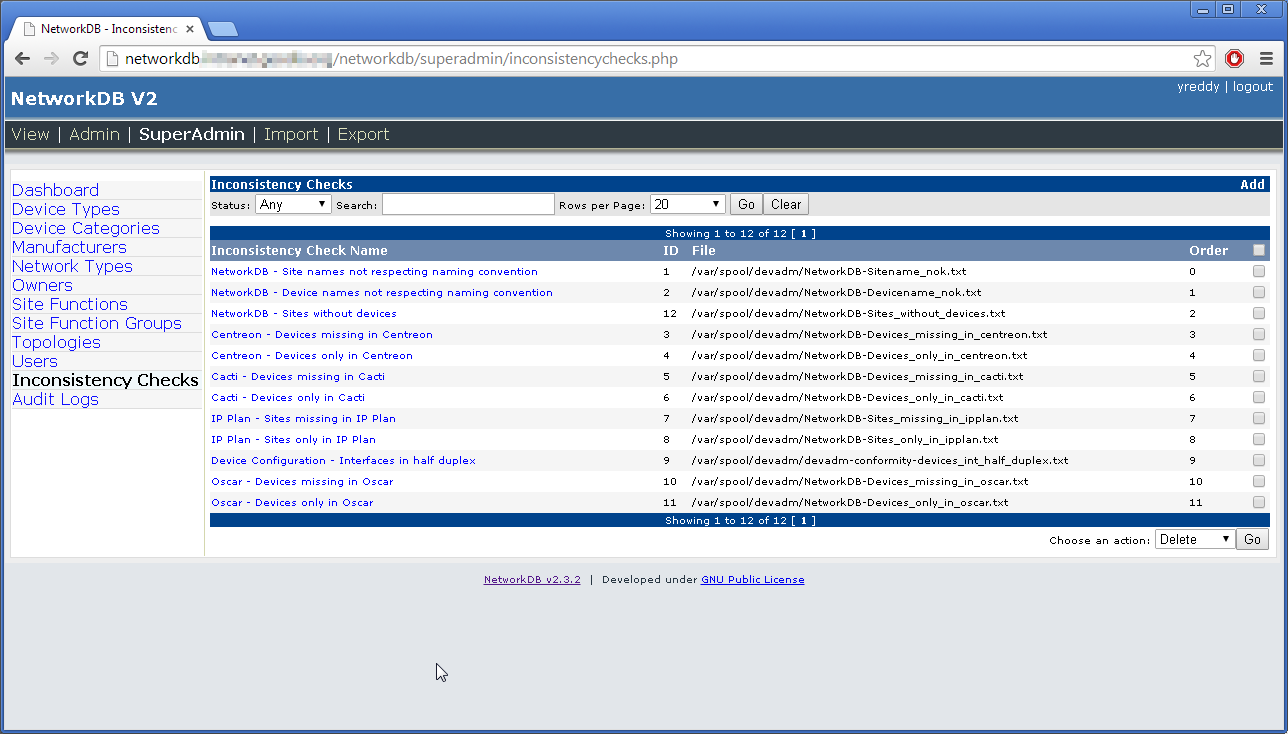 Download web tool or web app NetworkDB