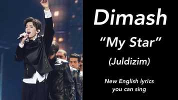 Free download New English lyrics you can sing to My Star (Juldizim) Sung by Dimash video and edit with RedcoolMedia movie maker MovieStudio video editor online and AudioStudio audio editor onlin