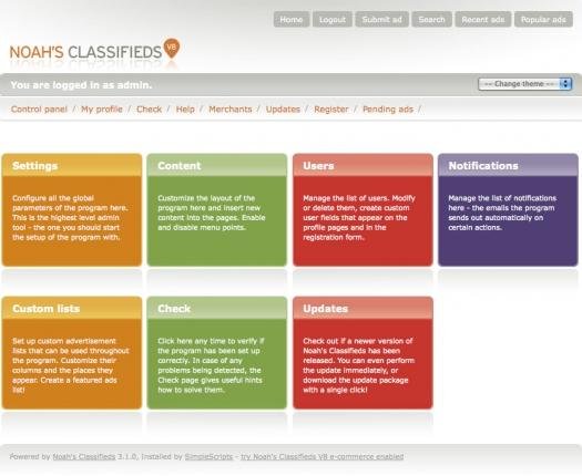 Download web tool or web app Noahs Classifieds Free Version