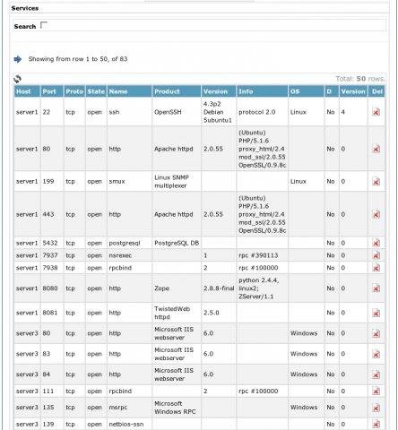 Download web tool or web app NSDi - Network Services Discoverer