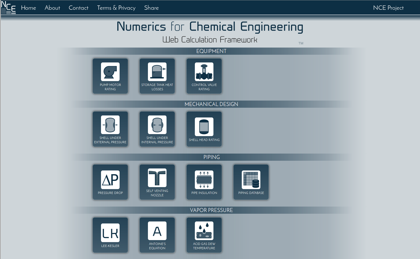 Download web tool or web app Numerics for Chemical Engineering