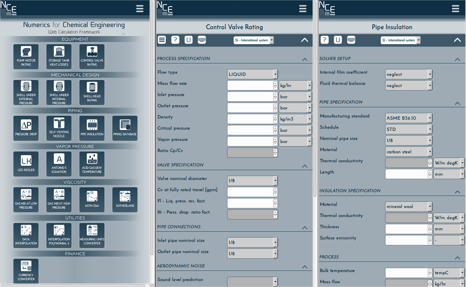 Download web tool or web app Numerics for Chemical Engineering