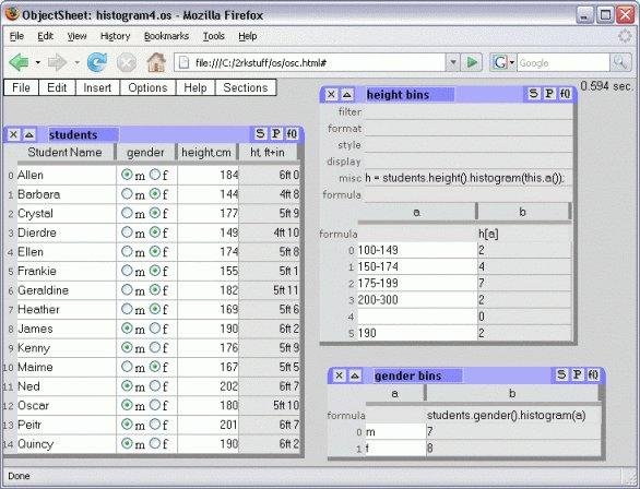 Download web tool or web app Objectsheet