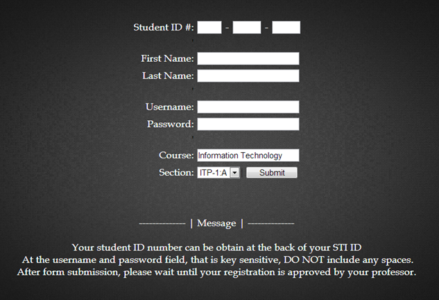 Download web tool or web app Online Attendance System