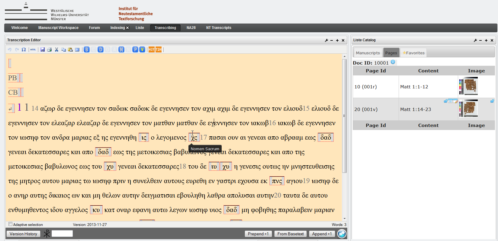 Download web tool or web app Online Transcription Editor (OTE)