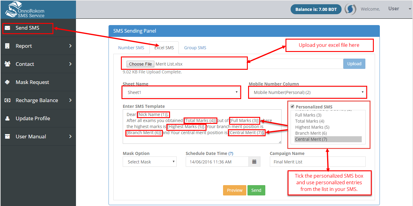 Download web tool or web app OnnoRokom Bulk SMS Service API