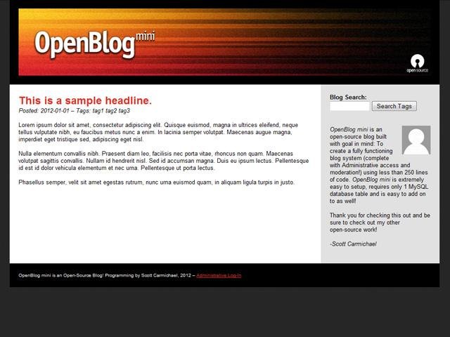 Download web tool or web app OpenBlog mini 3.0