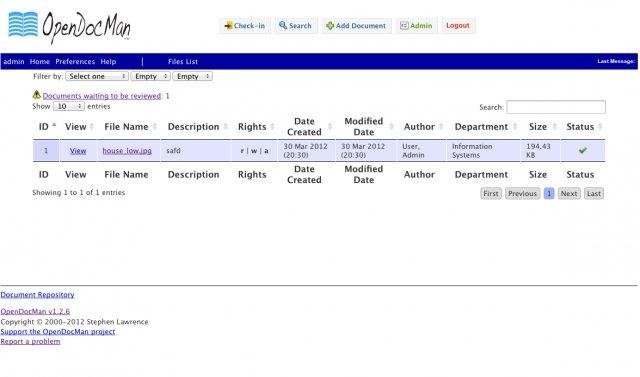 Download web tool or web app OpenDocMan