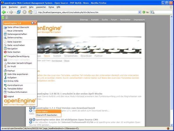 Download web tool or web app openEngine