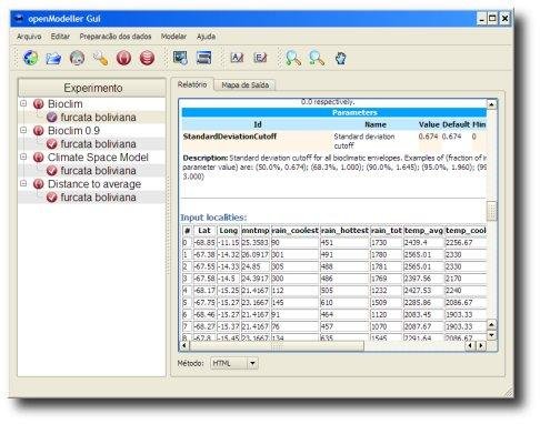 Download web tool or web app openModeller