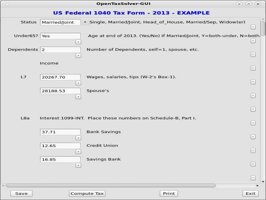 Download web tool or web app Open Tax Solver