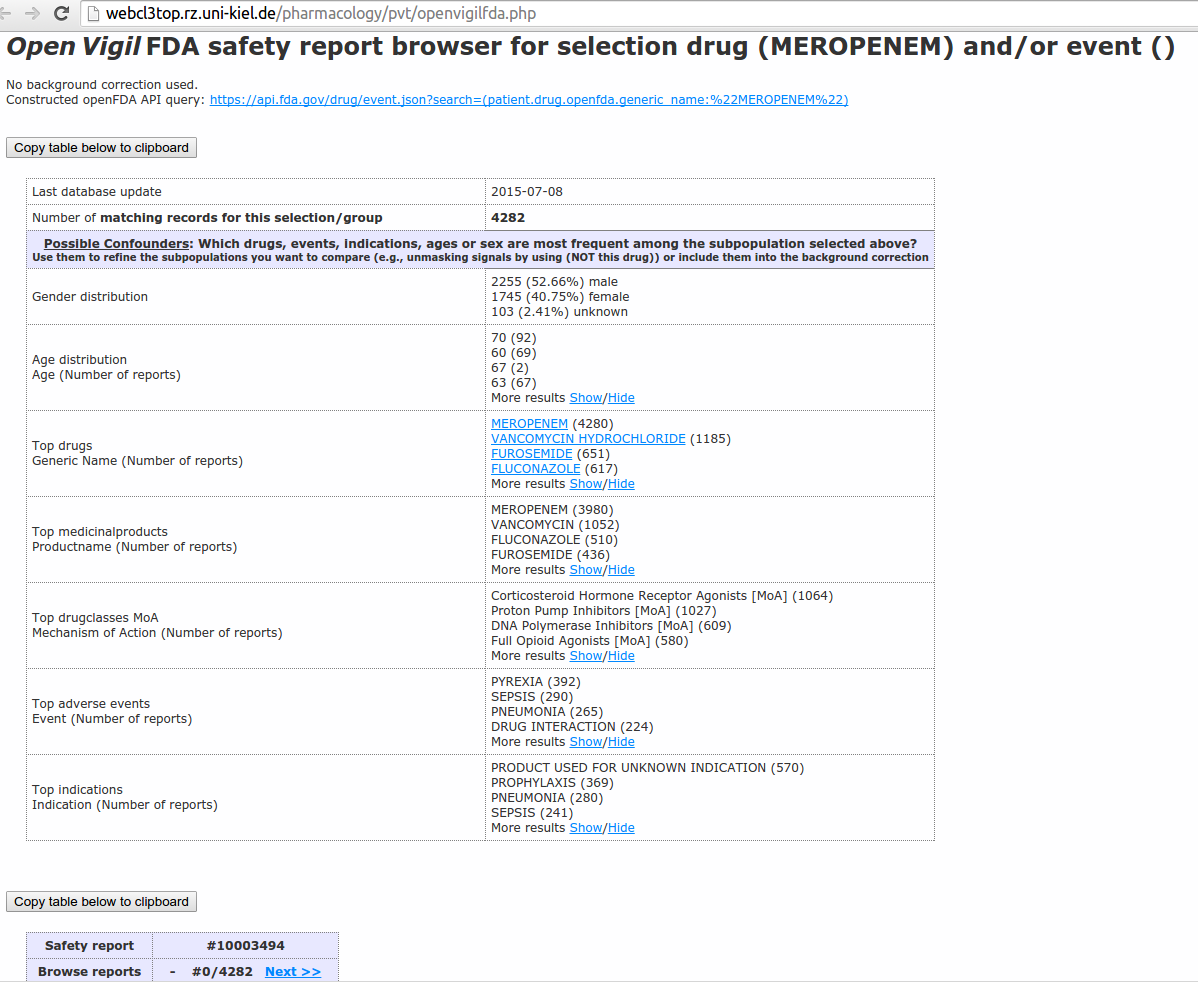 Download web tool or web app OpenVigil