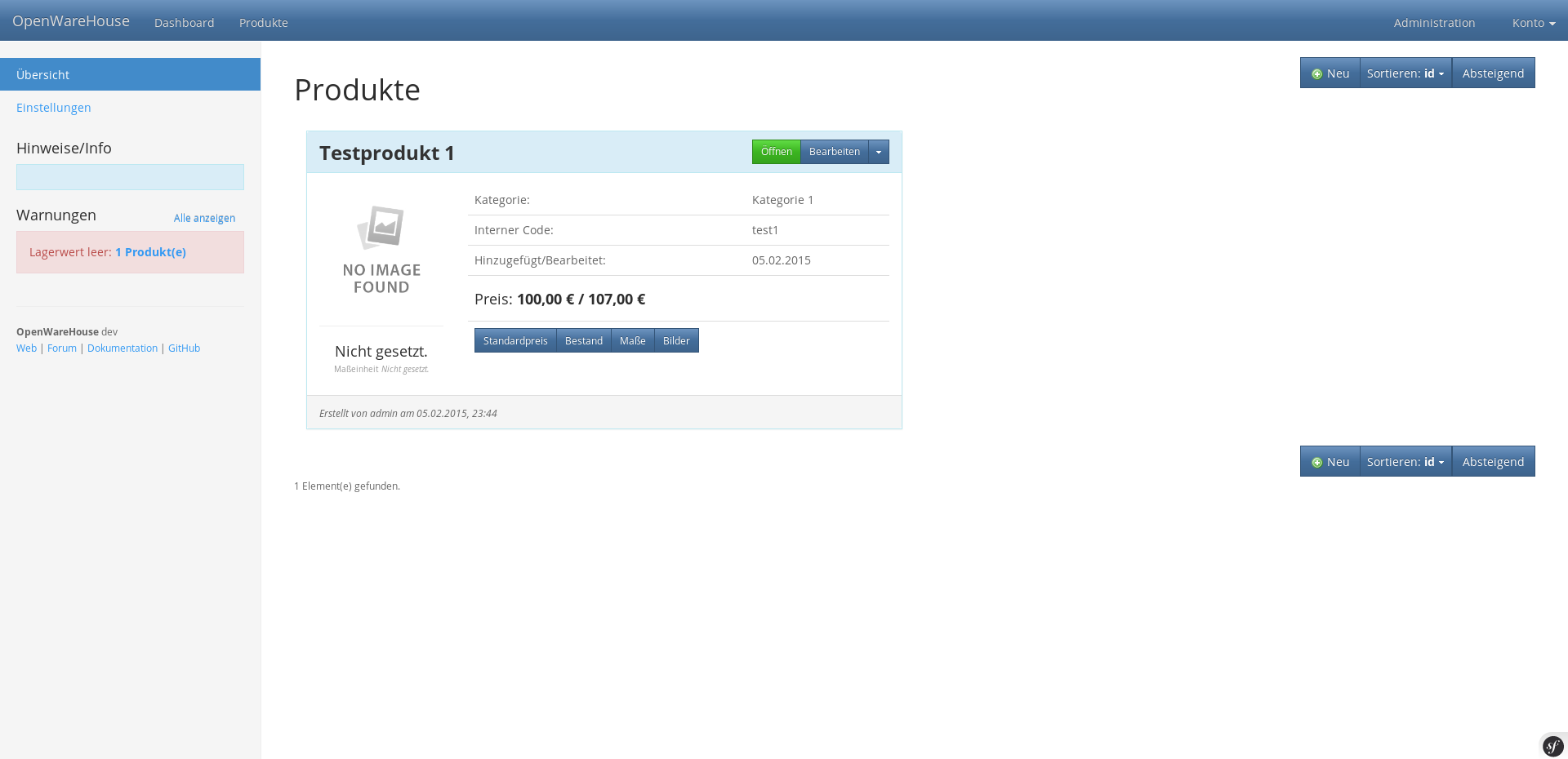 Download web tool or web app OpenWareHouse