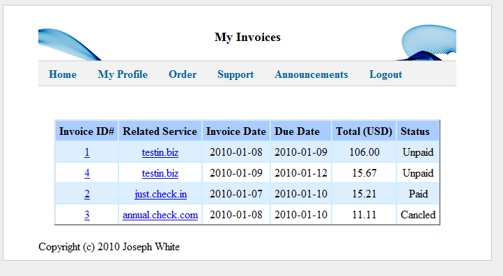 Download web tool or web app OS Client Hosting Management System