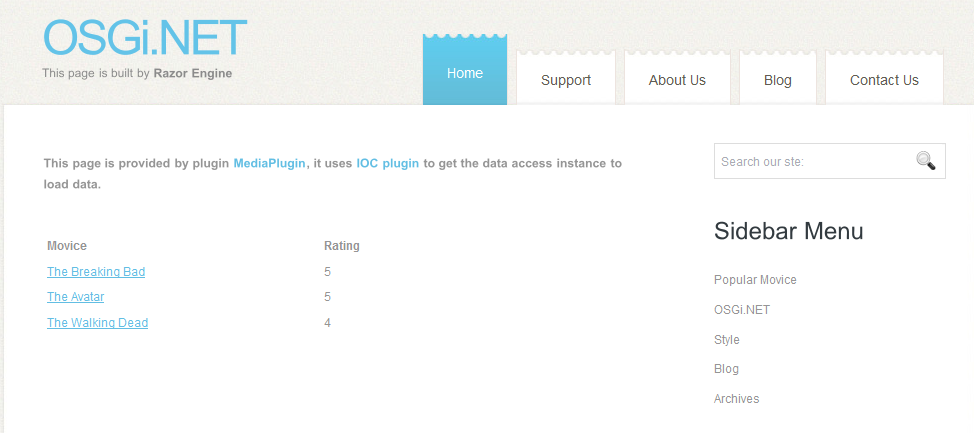 Download web tool or web app OSGi.NET