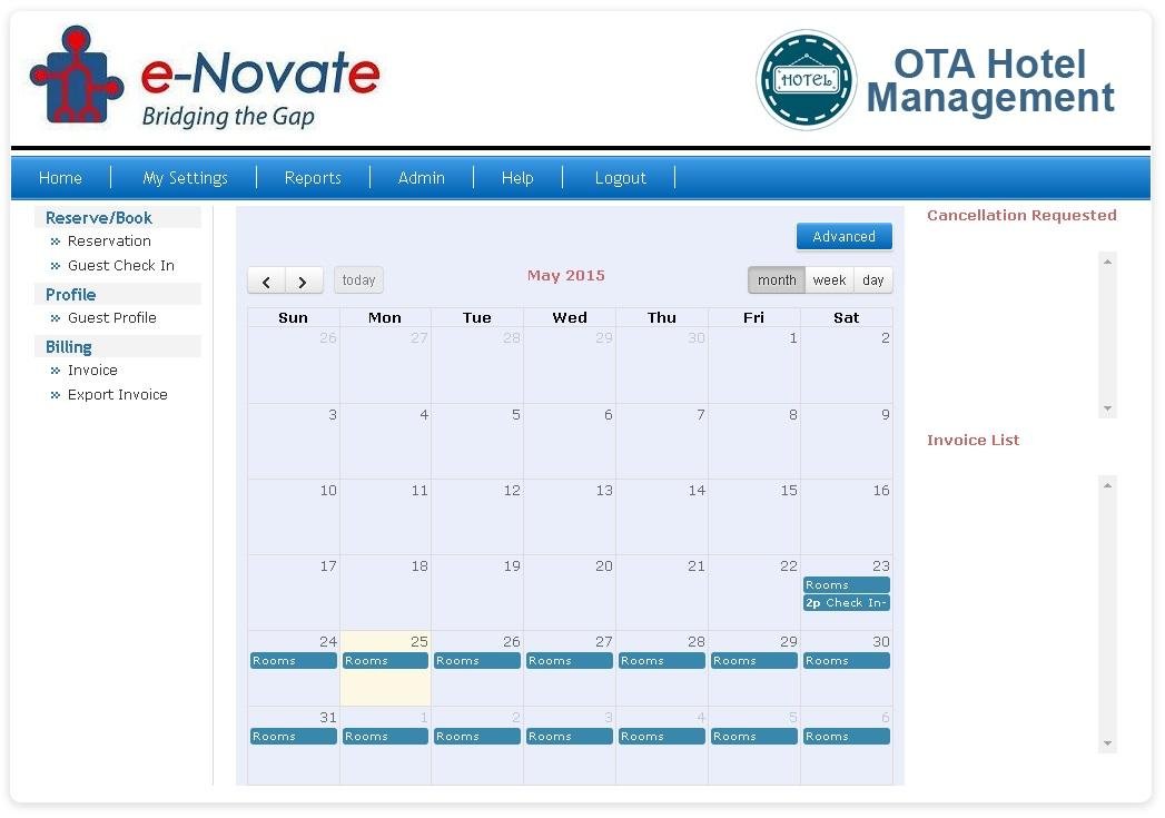 Download web tool or web app OTA Hotel Management 