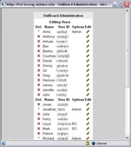 Download web tool or web app OutBoard - In/Out Office Board