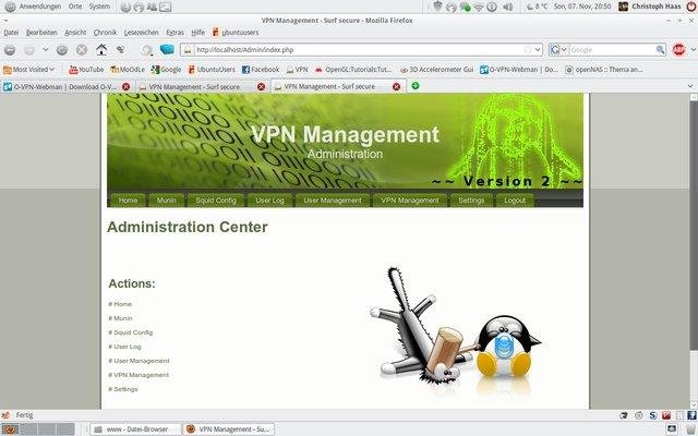 Download web tool or web app O-VPN-Webman