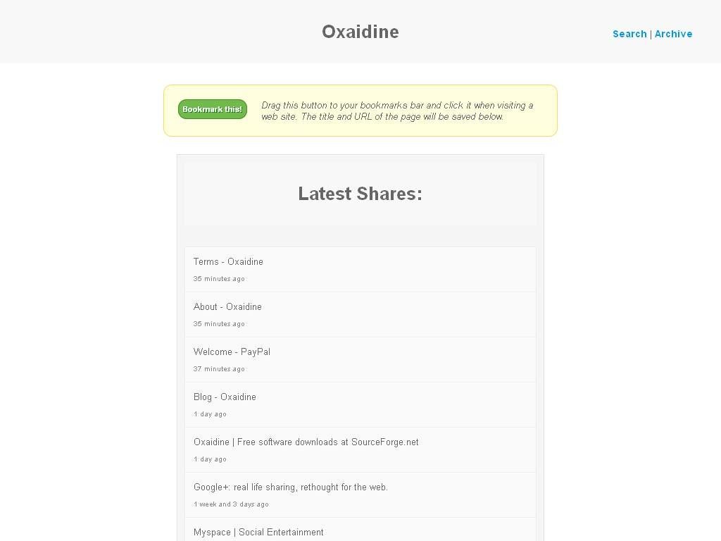 Download web tool or web app Oxaidine