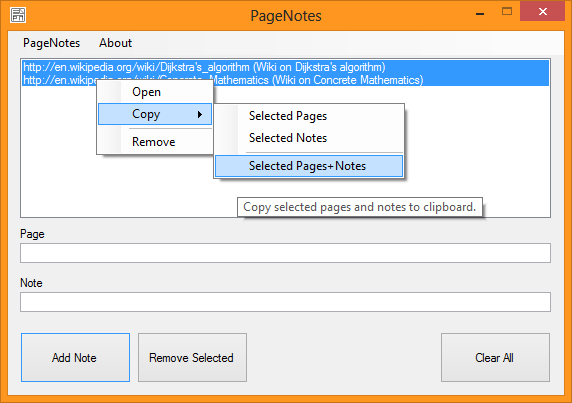 Download web tool or web app PageNotes