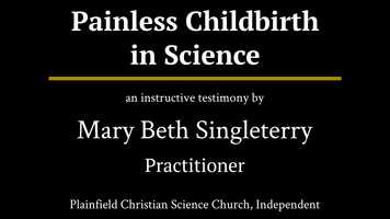 Free download Painless Childbirth in Science, a testimony video and edit with RedcoolMedia movie maker MovieStudio video editor online and AudioStudio audio editor onlin