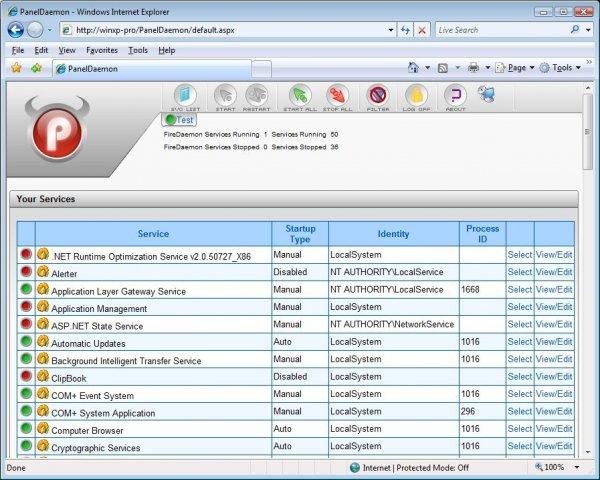 Download web tool or web app PanelDaemon