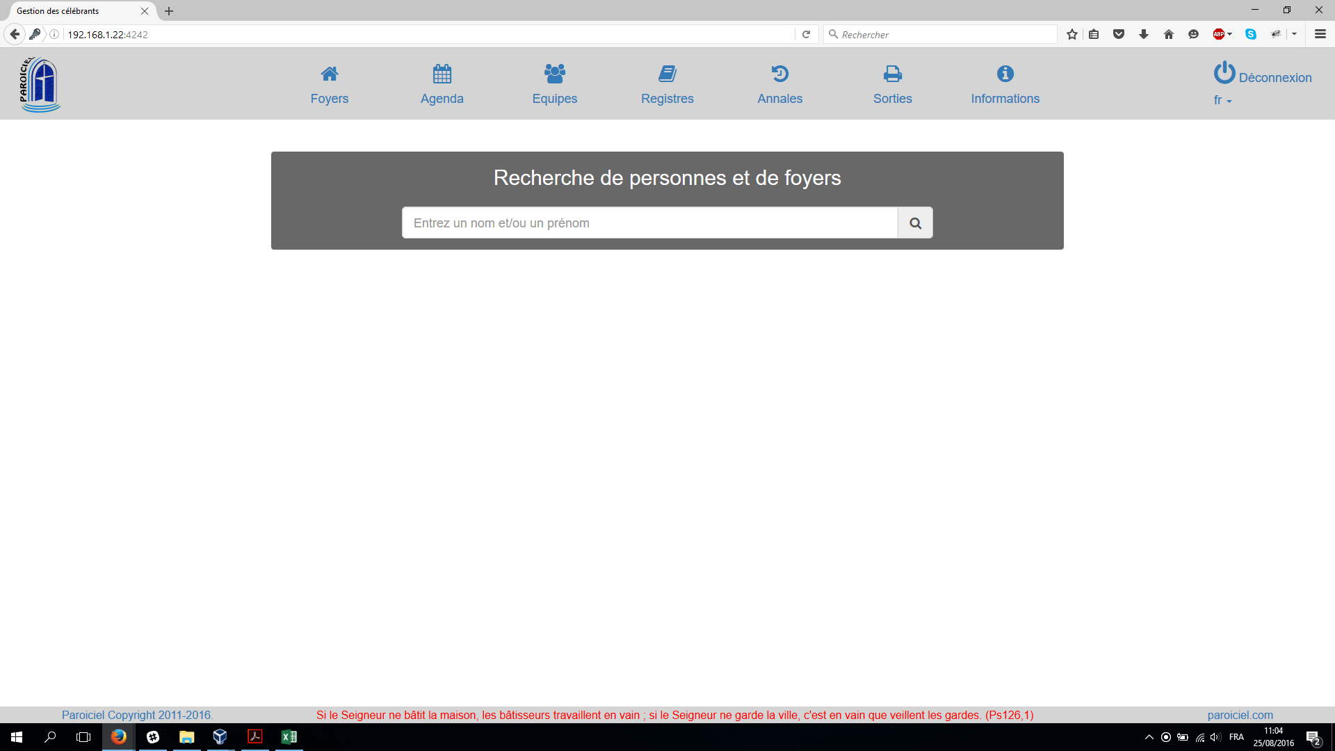 Download web tool or web app Paroiciel