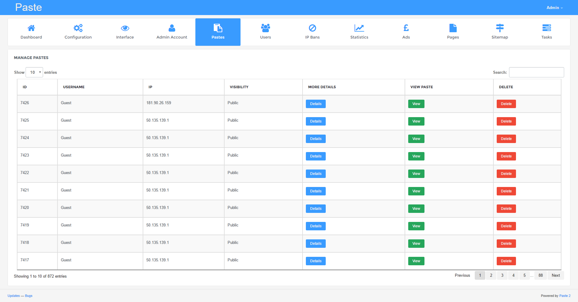 Download web tool or web app PASTE