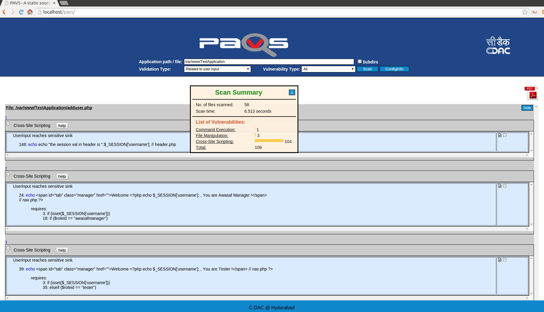 Download web tool or web app PAVS